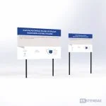 ES informacinis stendas su plienine konstrukcija (2014-2020 metų)