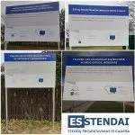 ES informacinis stendas su plienine konstrukcija (2014-2020 metų)