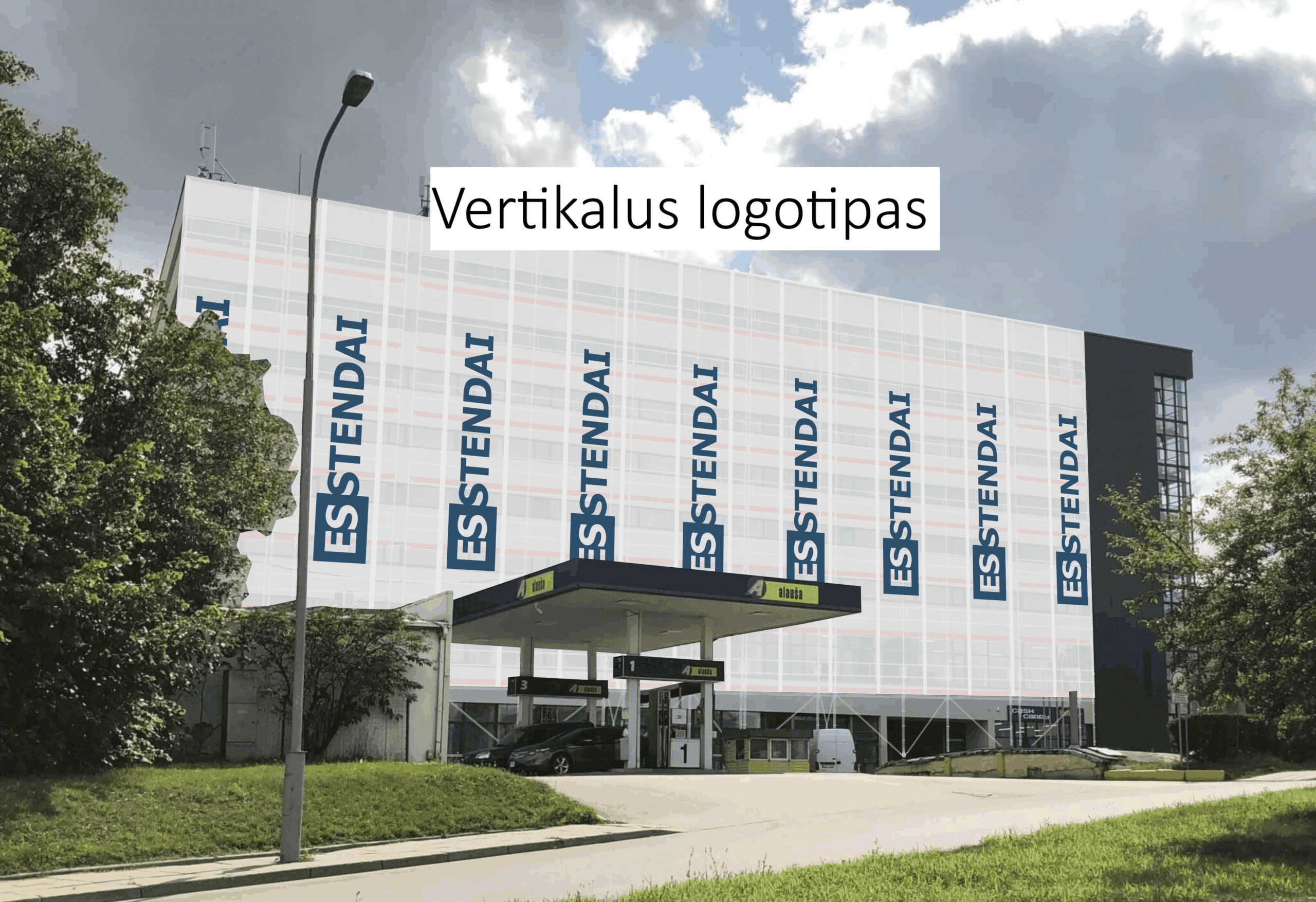 1. Vertikalus Pasikartojantis Logotipas Lygiuotas Pagal Centrą